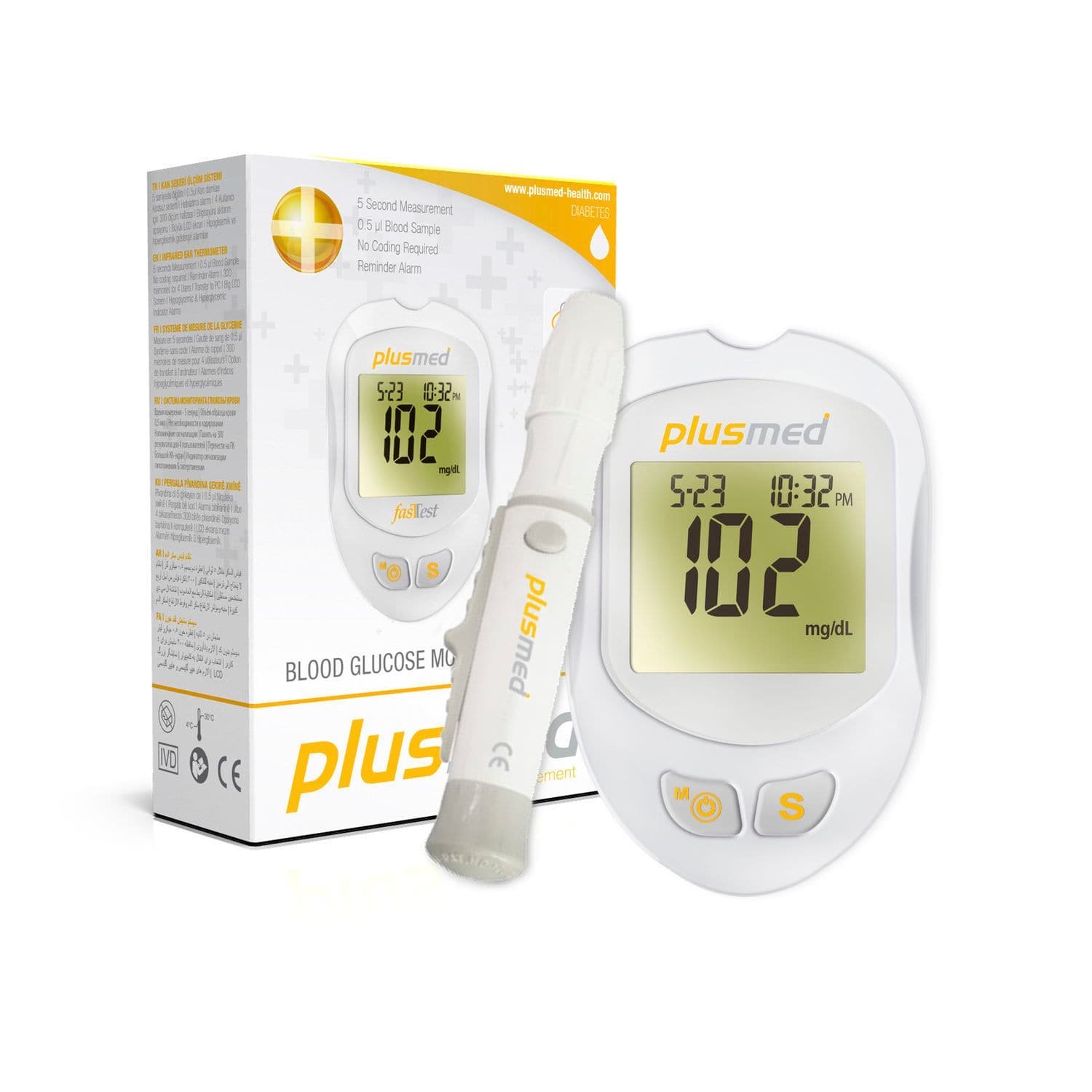 Hospital blood glucose monitor pM-100
