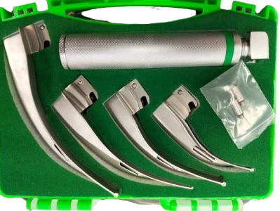 LARYNGOSCOPE SET ADULT & PEADS FIBER OPTIC