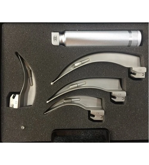 LARYNGOSCOPE SET OF 4 BALDES PEADS STAINLESS STEEL DODYS image 2