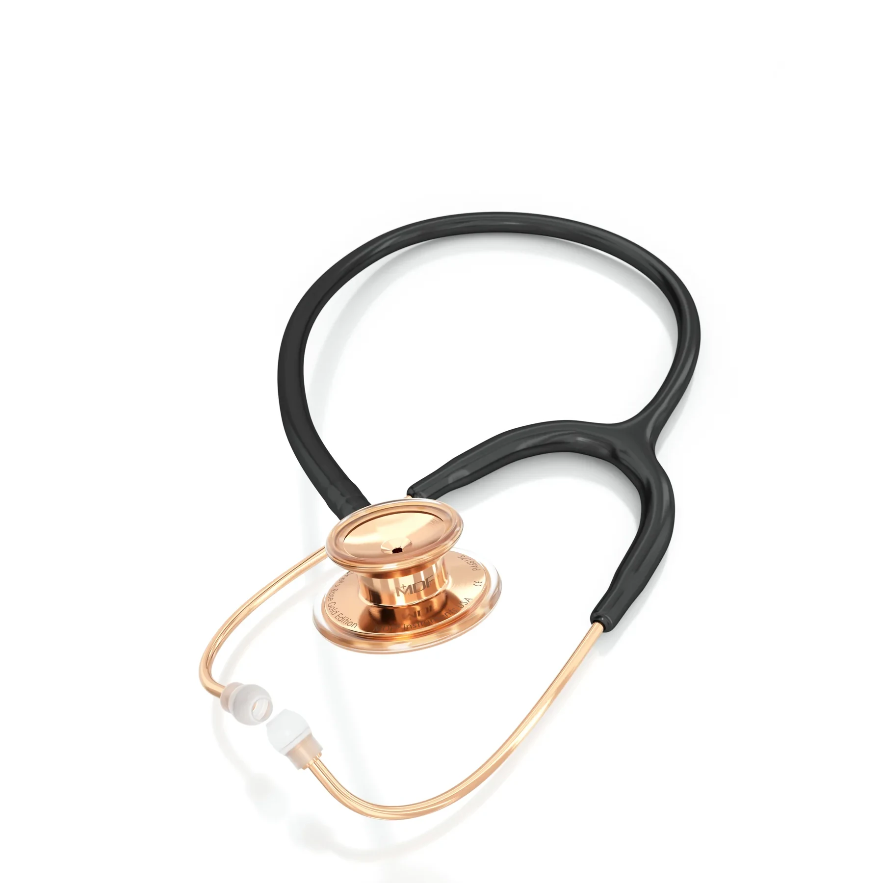 MD ONE® ADULT STETHOSCOPE - BLACK/ROSE GOLD image 2