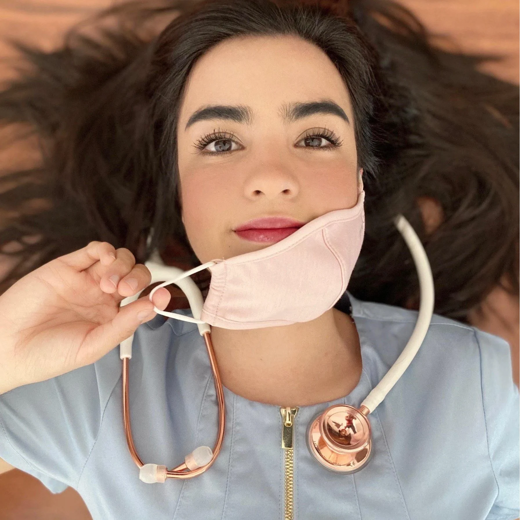 ACOUSTICA® STETHOSCOPE - WHITE/ROSE GOLD image 5