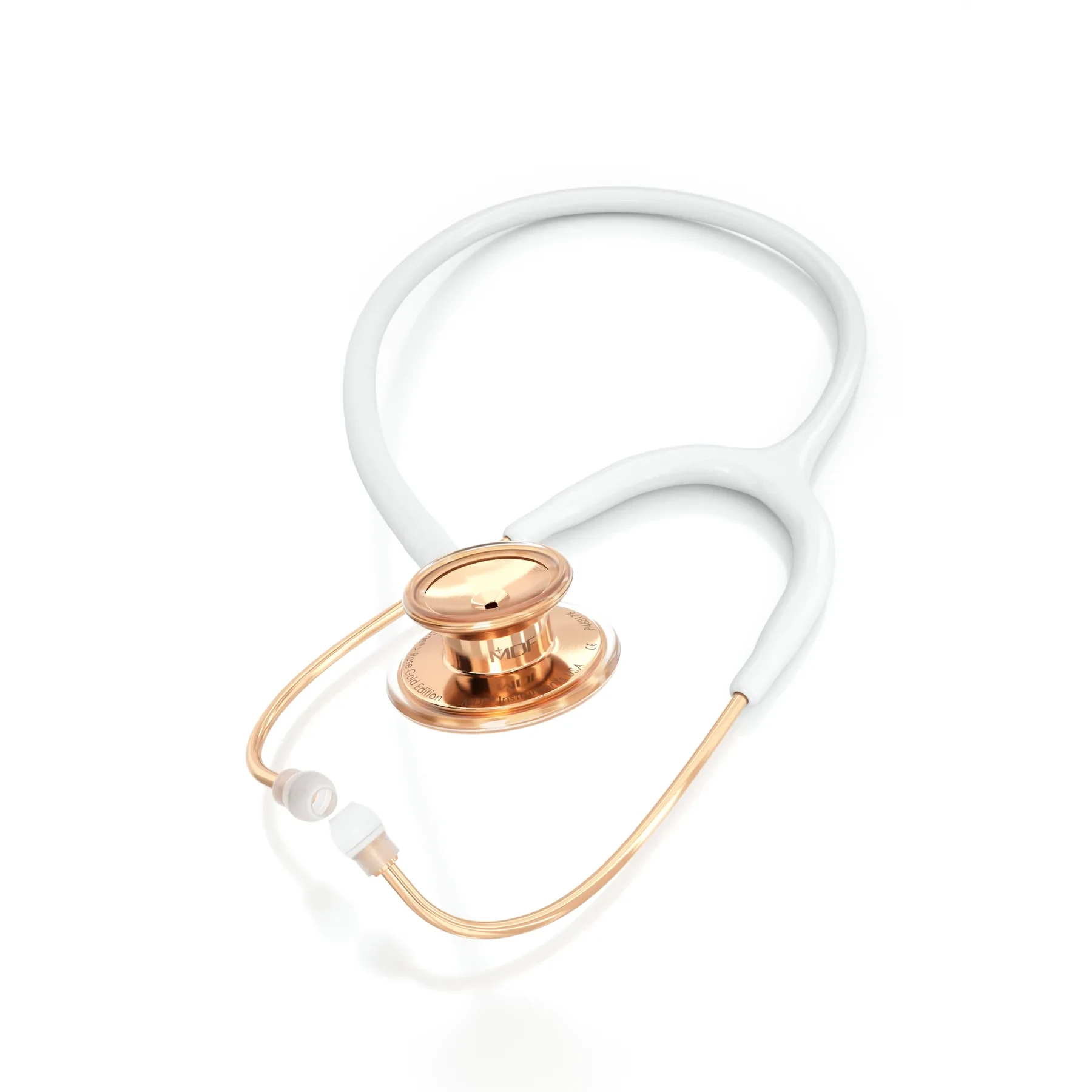 ACOUSTICA® STETHOSCOPE - WHITE/ROSE GOLD image 2
