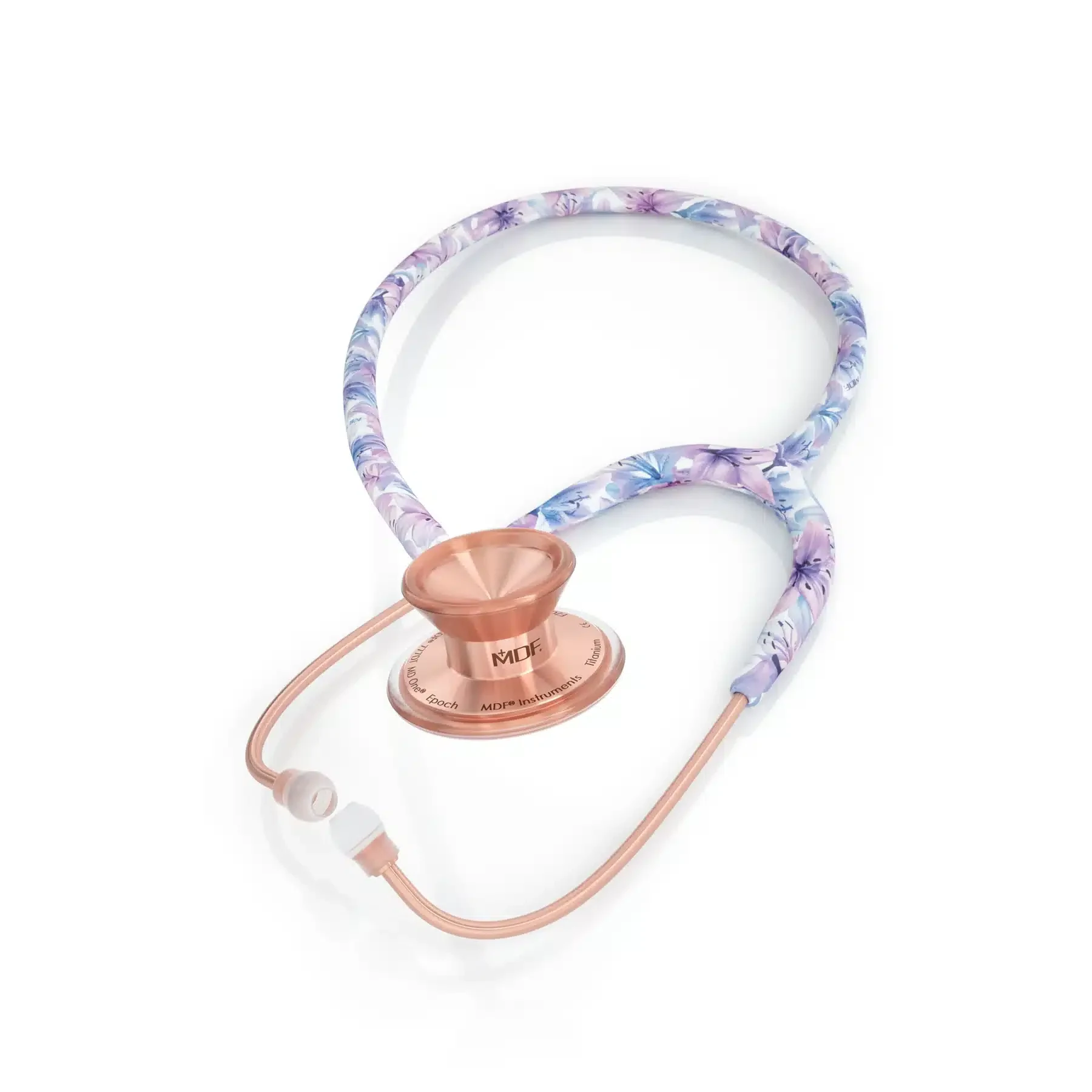 MDF® MD ONE® EPOCH® TITANIUM ADULT STETHOSCOPE - MONET/ROSE GOLD alternate view image 2