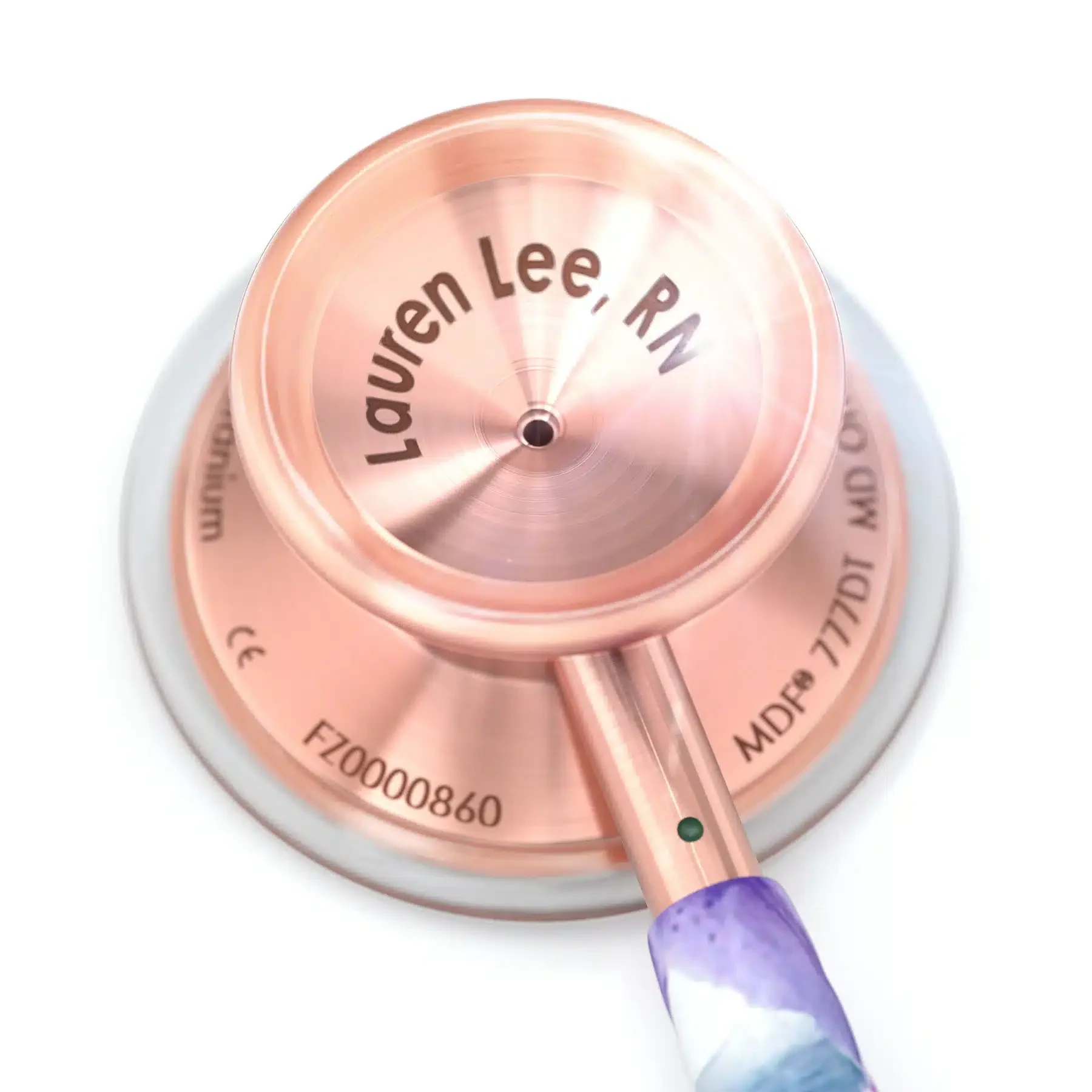 MDF® MD ONE® EPOCH® TITANIUM ADULT STETHOSCOPE - MONET/ROSE GOLD image 4