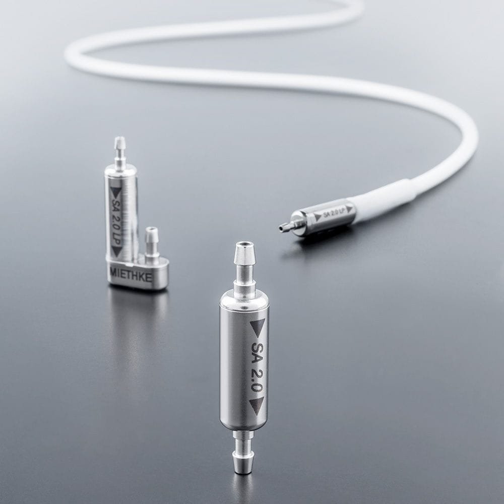 Monopressure hydrocephalus shunt valve MIETHKE SHUNTASSISTANT® 2.0