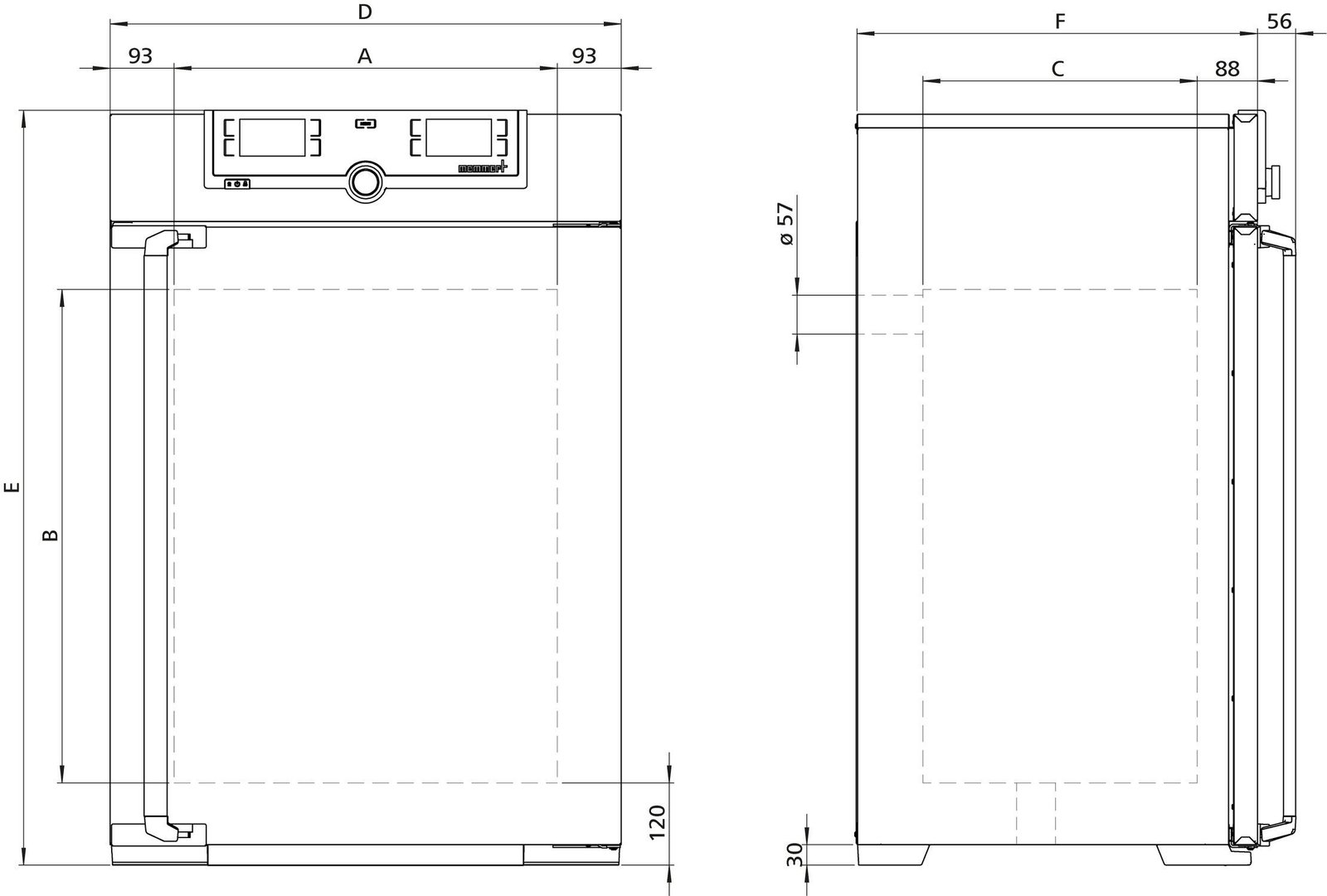 Natural convection laboratory incubator IN160mplus image 3