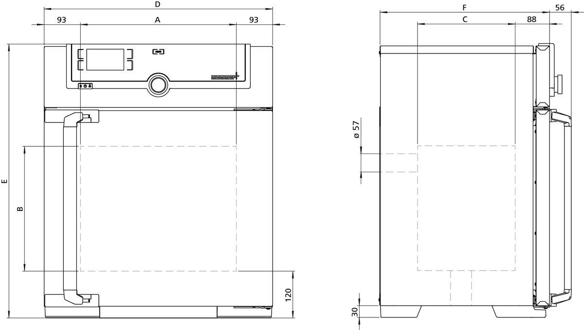 Natural convection laboratory incubator IN30 image 3