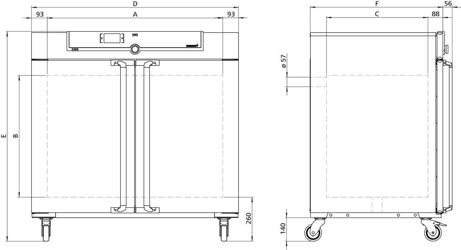 Natural convection laboratory incubator IN450 image 3
