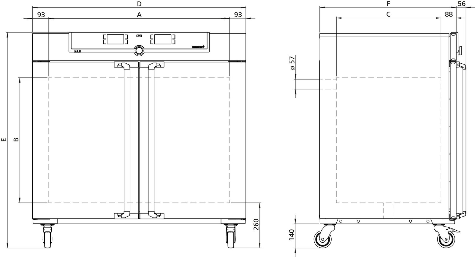 Natural convection laboratory incubator IN450mplus image 3
