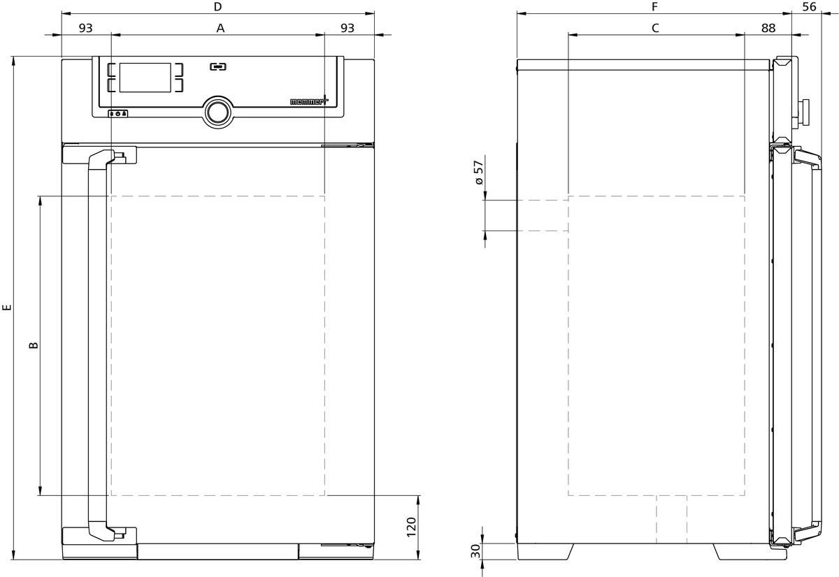 Natural convection laboratory incubator IN75 image 3