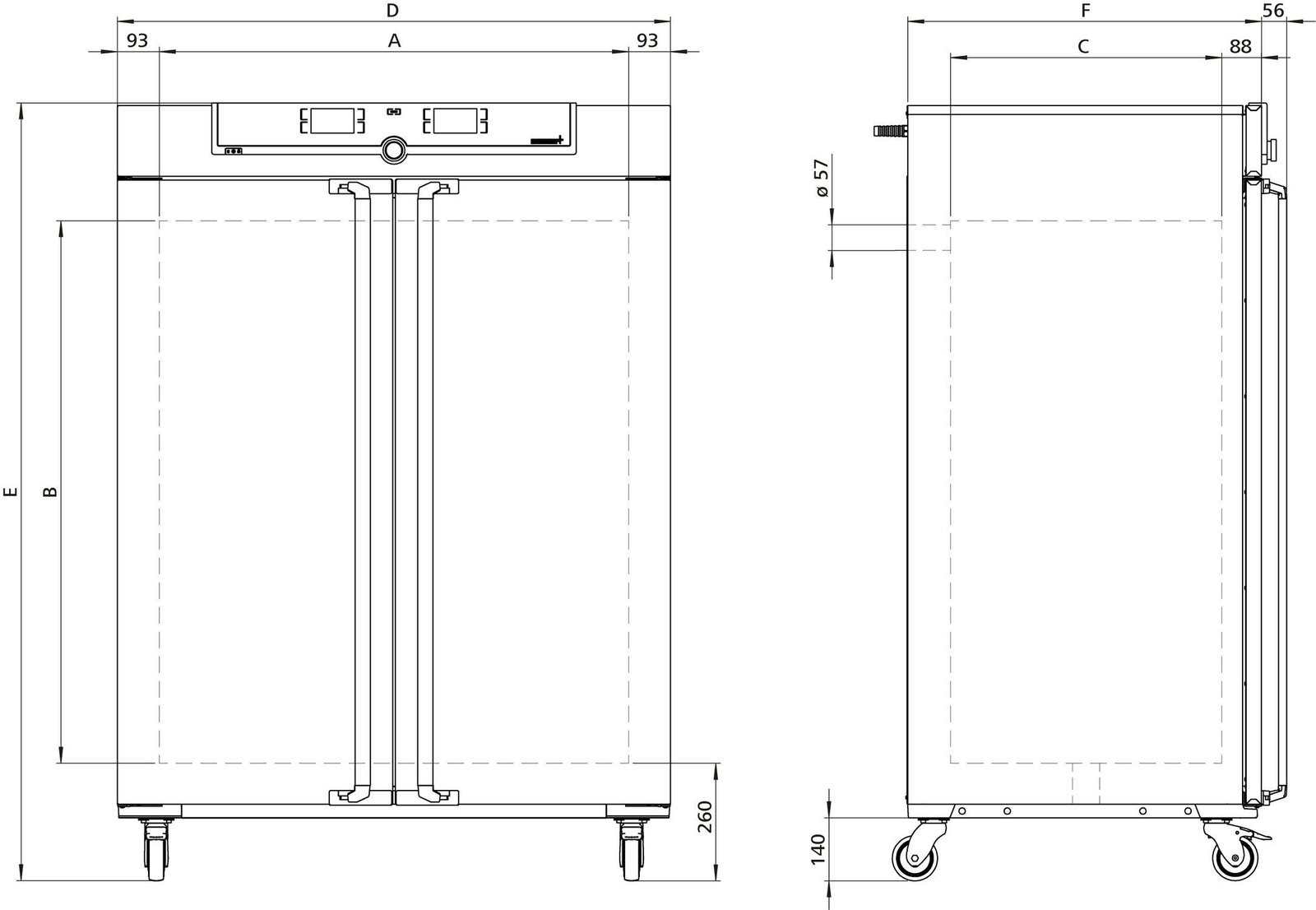 Natural convection laboratory incubator IN750mplus image 3