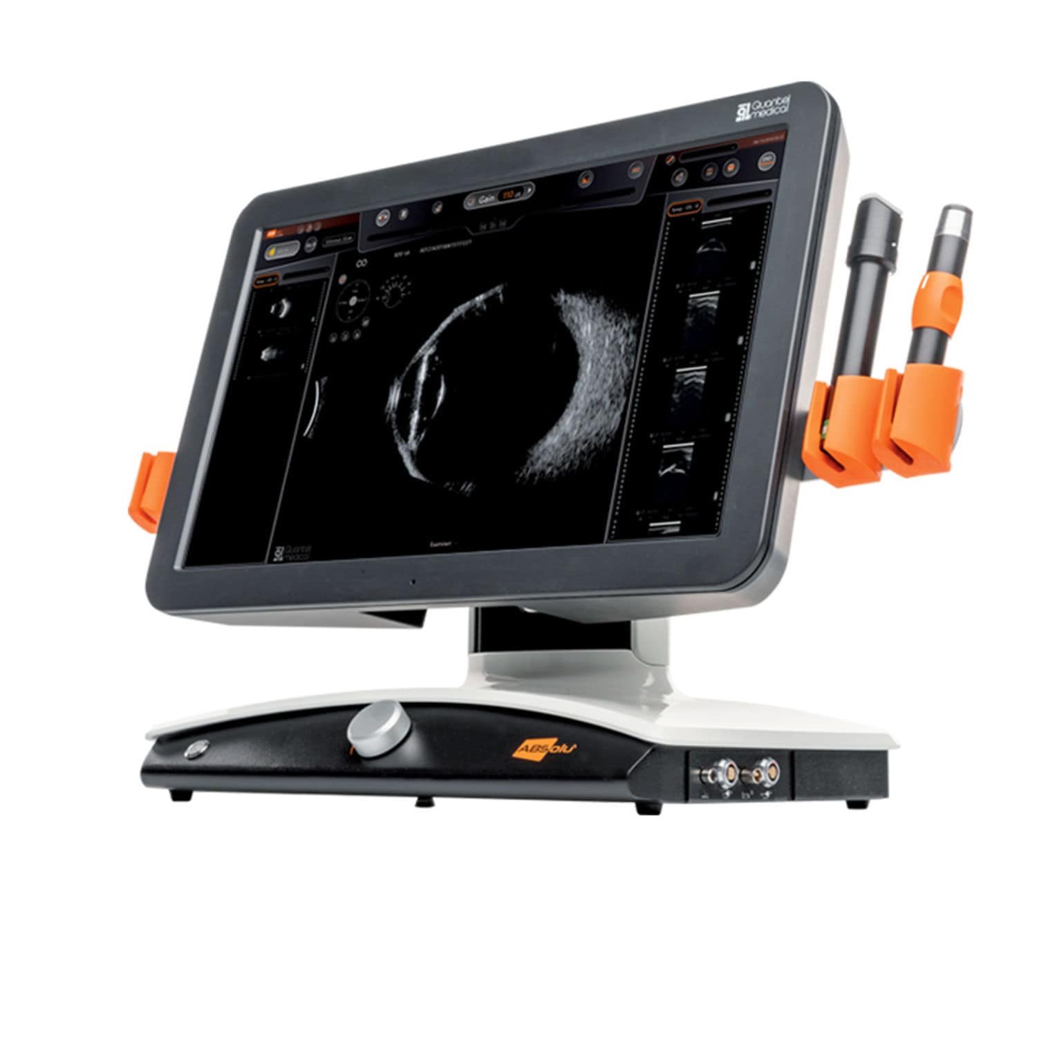On-platform, tabletop ultrasound system ABSolu