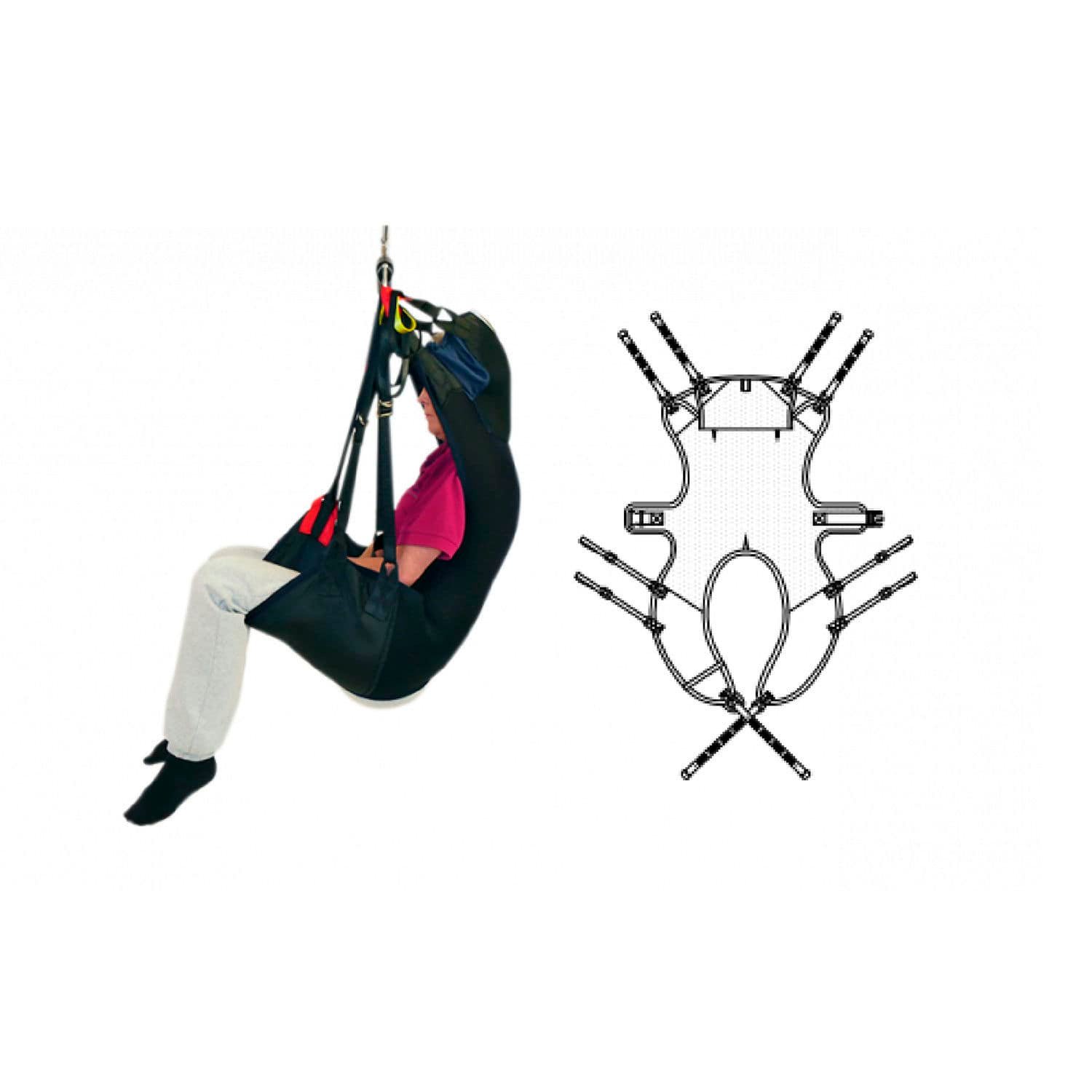 Patient lift sling TINKHAM