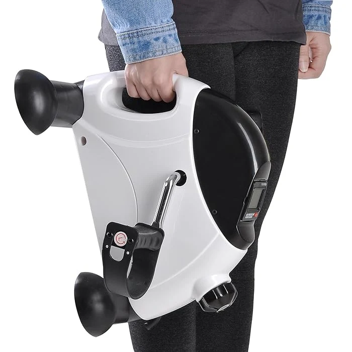 Pedal Exerciser Stationary Under Desk Mini Exercise Bike - Peddler Exerciser with LCD Display, Foot Pedal Exerciser for Seniors,Arm/Leg Exercise alternate view image 2