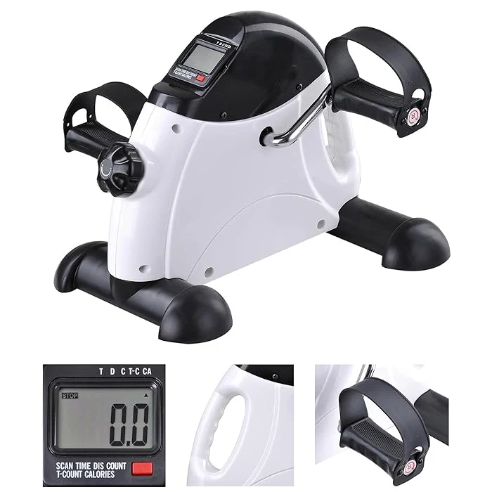 Pedal Exerciser Stationary Under Desk Mini Exercise Bike - Peddler Exerciser with LCD Display, Foot Pedal Exerciser for Seniors,Arm/Leg Exercise image 7