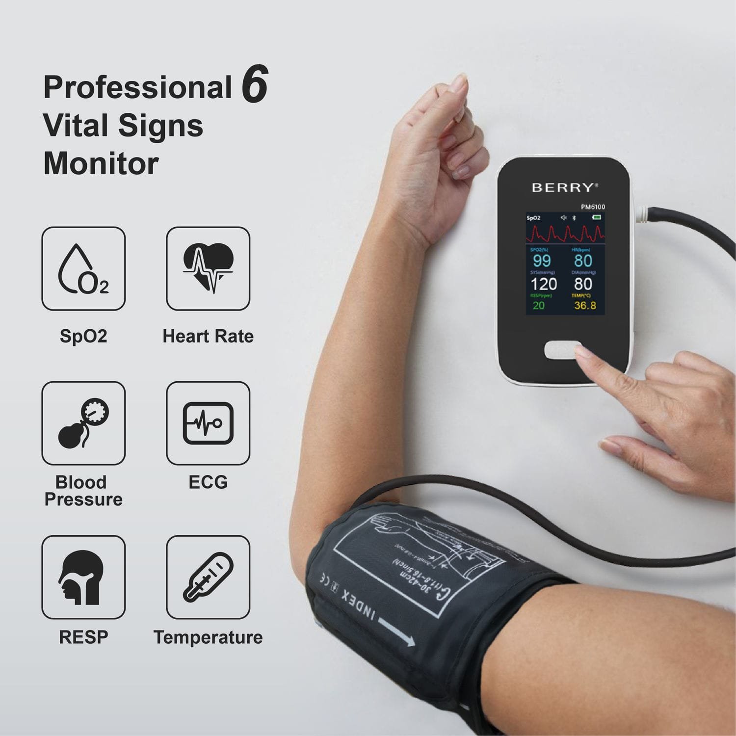 Portable patient monitor PM6100 alternate view image 2