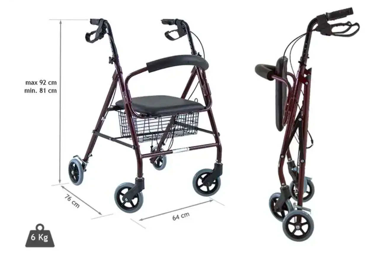 Rollator Aluminium China KY9144L Adult alternate view image 2