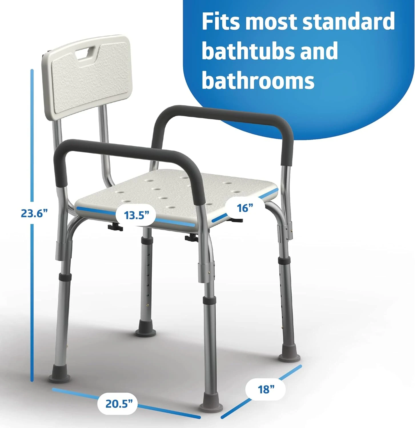 Shower Chair with Handle alternate view image 2