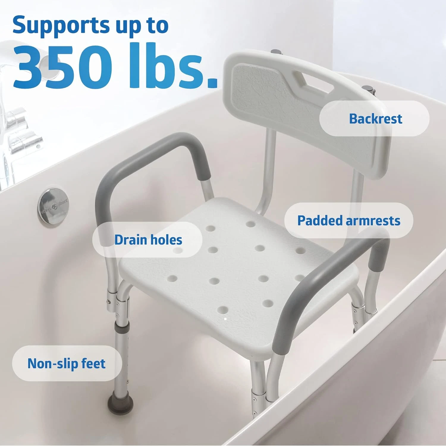 Shower Chair with Handle image 3