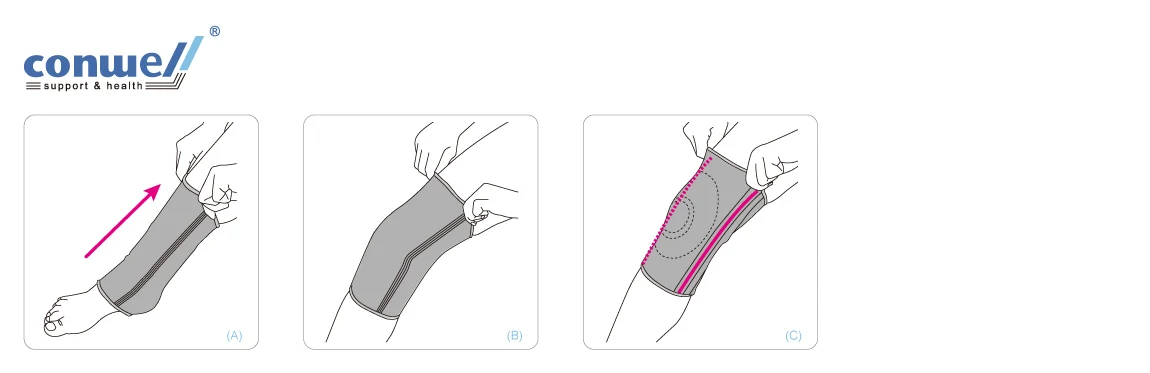 SUPER ELASTIC KNEE BRACE 5703 image 3