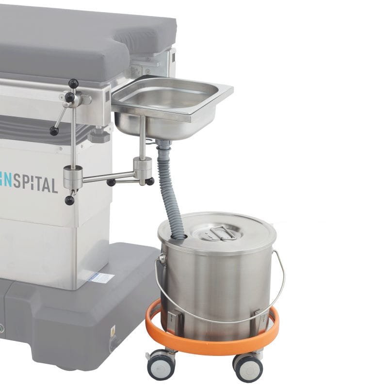Surgery table-mounted surgical basin stand OT60.12 alternate view image 2