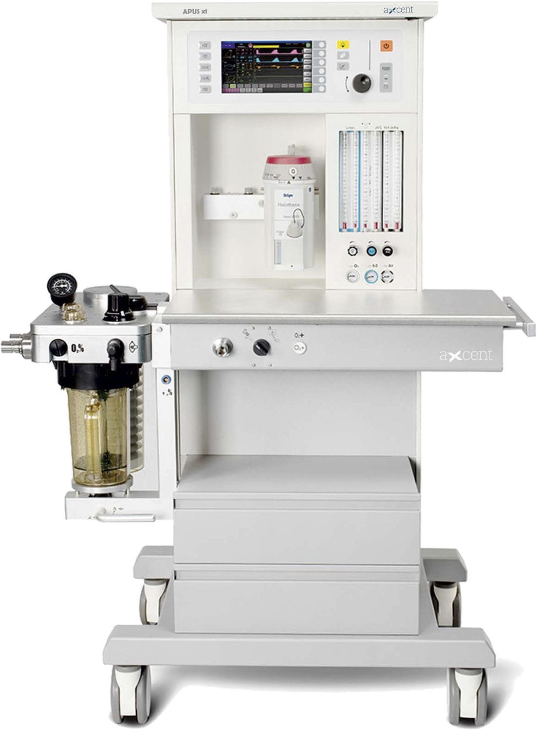 Trolley-mounted anesthesia workstation APUS x1 image 2