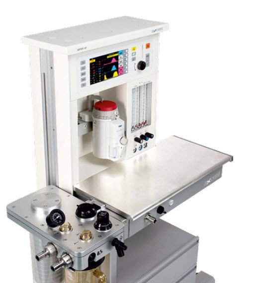 Trolley-mounted anesthesia workstation APUS x1 image 4