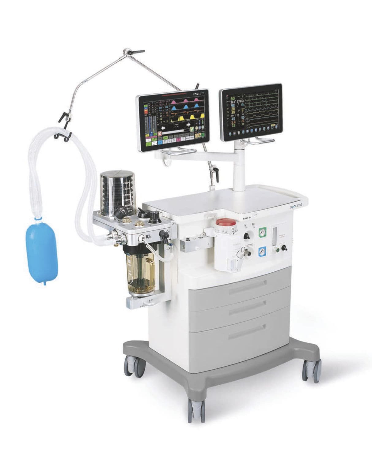 Trolley-mounted anesthesia workstation APUS x3 image 2