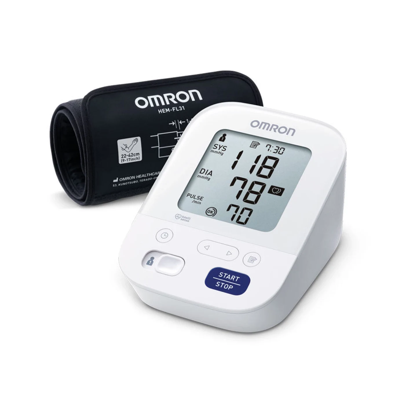 Upper Arm Digital Blood Pressure Monitor Omron M-3 alternate view image 2