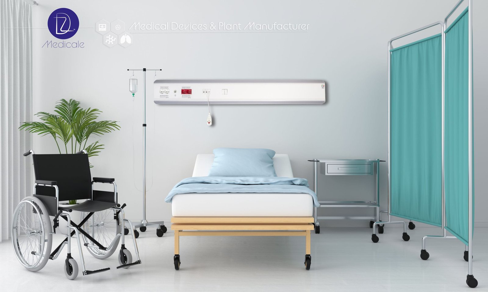 Wall-mounted bed head unit Viola™ image 5