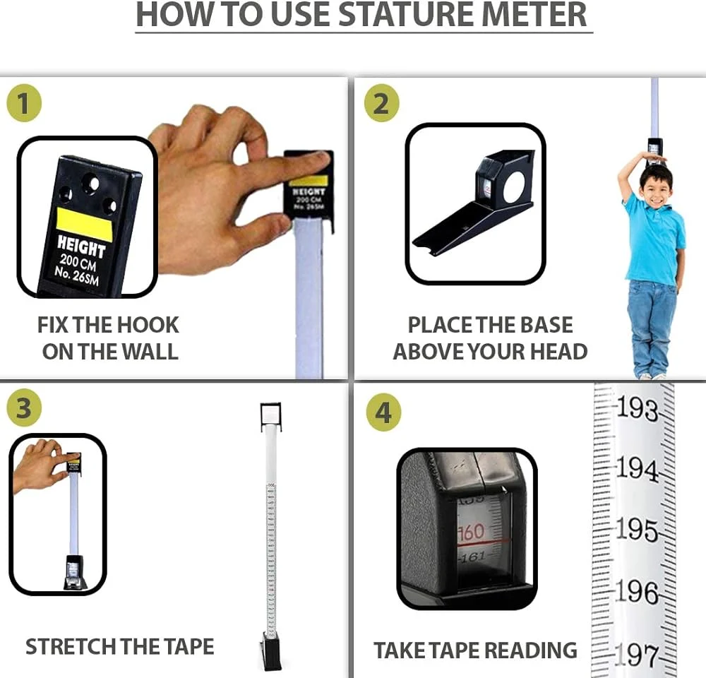 Wall Mounted Height Stand Stature Mete image 5