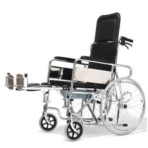 WHEEL CHAIR COMMODE FULL RECLINING KY-608GC alternate view image 2