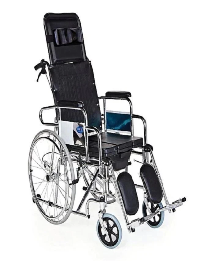 WHEEL CHAIR COMMODE FULL RECLINING KY-608GC