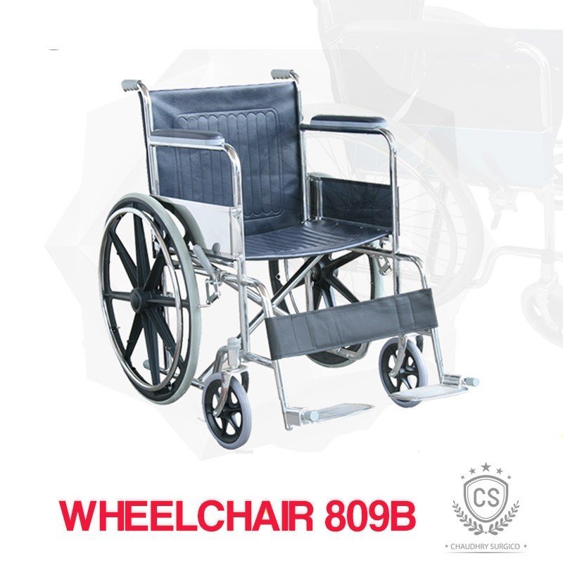 Wheelchair Folding 809b Fiber Wheel